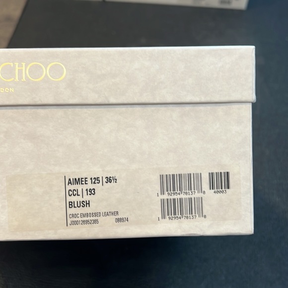Jimmy Choo Aimee 125 pink blush wedges size 36.5/ 6.5 - Picture 3 of 9